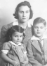 1940 L-R Mary Rogers Collins holding Elizabeth Collins and Edward J Collins, Jr