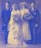 1932 Wedding L-R Ed Collins Sr, Mary Rogers, Julia Collins, John Rogers