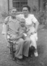 1948 Grandpa, John Rogers, Grandma, Mary Cunha Rogers and cousin Jackie on lap