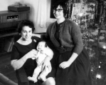 1966 Ed Collins III, Mary Payne, Dorothy Collins, Christmas in Kensington CA