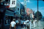 Seoul Korea street of shops