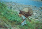 Boy with A-Frame south of Seoul